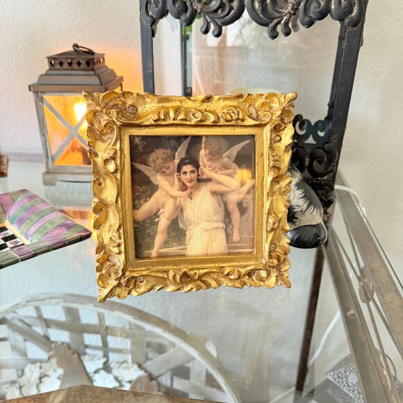 Vintage Ornate Picture with Angels - Picture 12 of 12